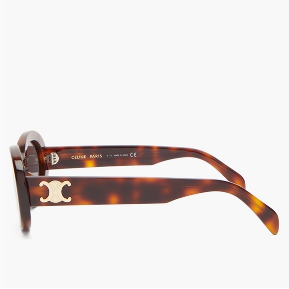 Celine Triompe Oval sunglasses tortoise shell - Picture 3 of 8